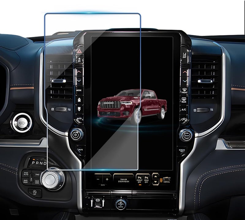 VIAROOM Screen Protector for Dodge Ram 1500 2025 2026,Tempered Glass Protective Film For Ram 2500 3500 LARAMIE LIMITED RHO Accessories- 14.4 inch - Image 1